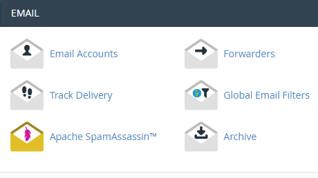 cPanel email accounts