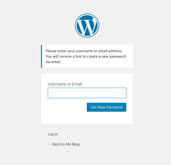 reset WordPress login