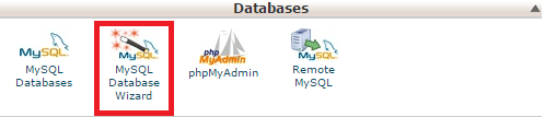 Checking MySQL Database Wizard Option
