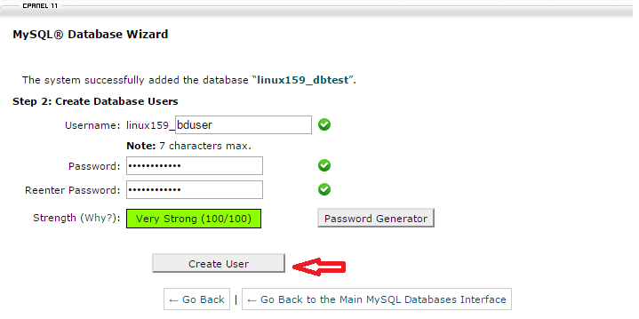 Confirming  Strong password