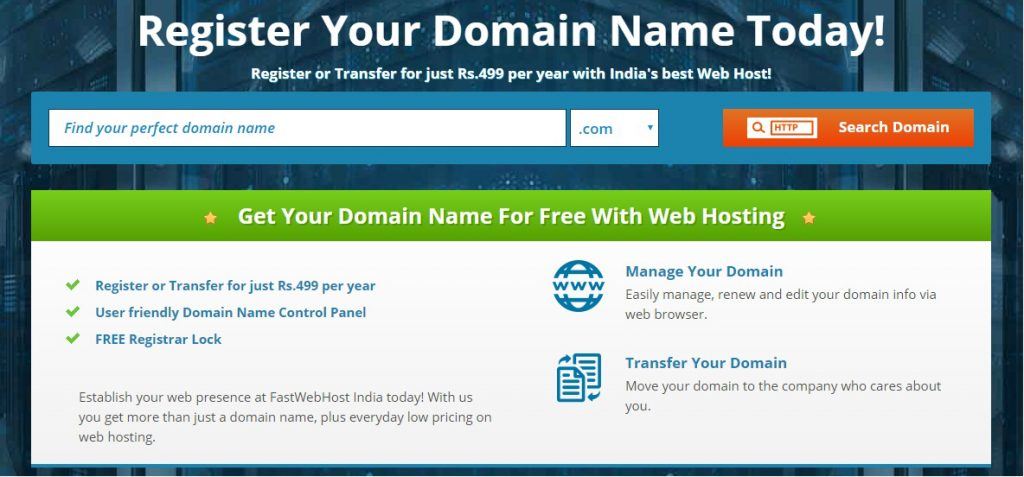 domain name registration india